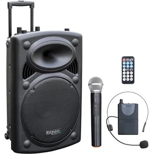 Cassa Portatile Bluetooth o USB Altoparlante da 15" 800W + 2 Microfoni - Foto 1 di 9