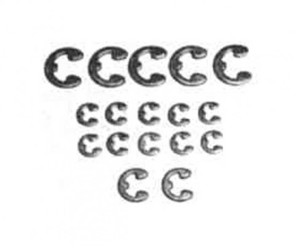 Tamiya 300050380 - E-Ring Satz (17) 2mm/3mm/4mm - Neu - Bild 1 von 1