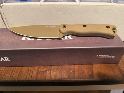 CUCHILLO HOJA ARPÓN BECKER KA-BAR BK18 (marrón coyote) 1095 con funda Celcon® Foto 1 de 4