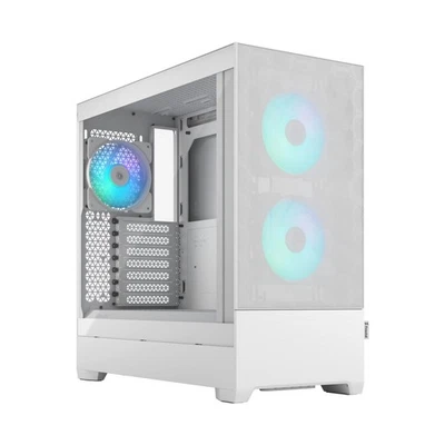 Fractal Design Pop Air RGB White - Tempered Glass Clear Tint - Honeycomb Mesh Fr - Image 1 of 4