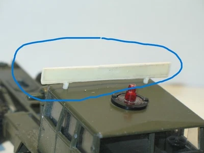 Solido Headband A 2 Wide Resin White for Berliet T12 Military - Image 1 of 4