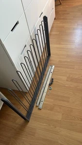 IKEA Komplement Hosenaufhängung 100x58 mit Schienen ausziehbar  PAX  Grau 15028 - Bild 1 von 1