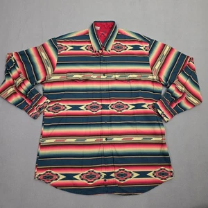 Vintage Roper Western Shirt Mens 2XL Southwest Aztec Button Up Cowboy Rodeo USA - Picture 1 of 13