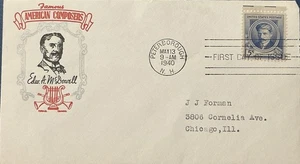 Gundel 882 Famous Americans Music Composer Edward A. McDowell Peterborough NY - Picture 1 of 1