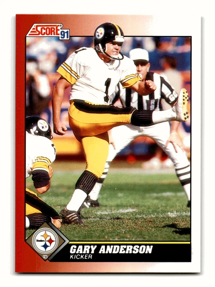 Gary Anderson 1991 Score #121 Pittsburgh Steelers Centered Mint to Gem - Image 1 of 2