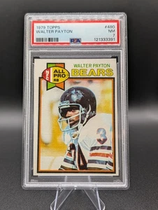 Fútbol americano Topps Walter Payton 1979 #480 PSA 7 casi nuevo Chicago Bears - Imagen 1 de 2