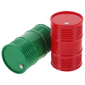 2 Piezas Simulación Barril de Aceite Oruga Coche Decoración Cubo Adorno - Imagen 1 de 12