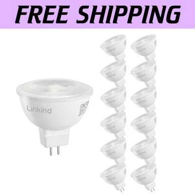 UL Listed Dimmable MR16 LED Bulbs, 6.5W Soft White, 12-Pack for Home & Office - Image 1 of 4