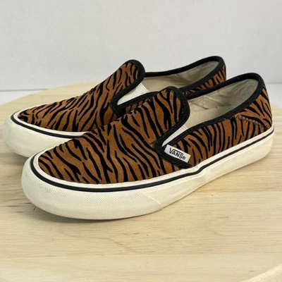 Zapatillas sin cordones Vans para mujer con estampado de animales rayas de tigre talla 6 Foto 1 de 4