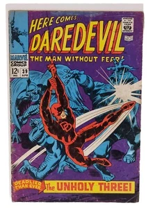 Daredevil #39 - Silver Age Stan Lee - Doom - Silver Age Marvel Comics 1968 GD - Picture 1 of 6