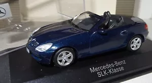 Minichamps Mercedes-Benz SLK R171 Benetoitblau metallic 1:43 PC+OVP (R2_2_11+15) - Picture 1 of 5