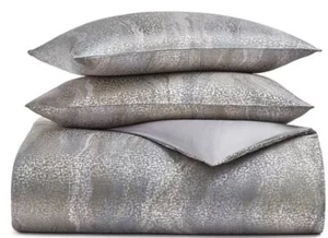 Hotel Collection Terra Full / Queen Comforter Set 3pc Gray New - Picture 1 of 8