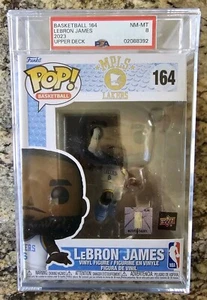 Funko Pop! MPLS Lakers LeBron James #164 Upper Deck PSA 8 - Imagen 1 de 2