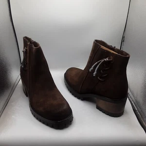 Miz Mooz Maiden Boots Women's 7.5-8M EU38 Brown Chocolate Suede Burnished - Picture 1 of 12