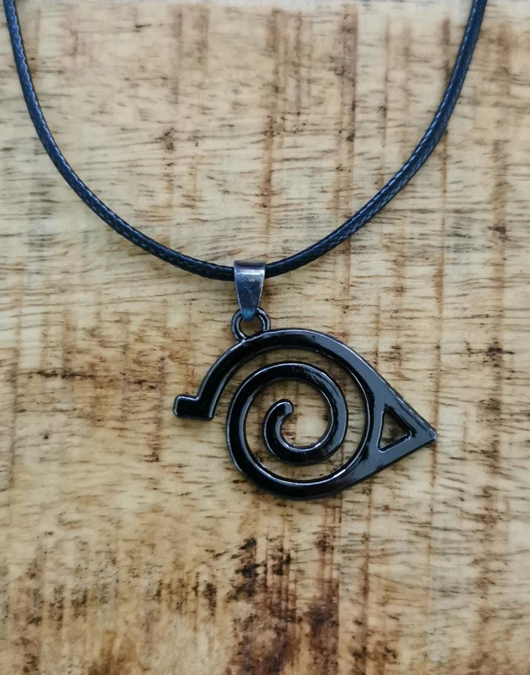 Naruto Shippuden schwarze Necklace Halskette Anime Manga Cosplay schwarz black - Bild 1 von 1