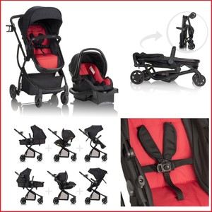 red urbini stroller
