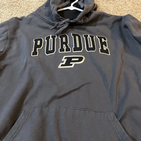 Stadium Athletics Purdue Boilermakers Black Hoodie Sweatshirt Adult XXL Cover