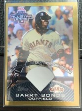 Barry Bonds 2003 Topps #2 All Star Game Base Relic National League Game Giants