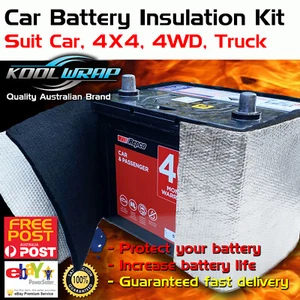 Car Battery Saver Heat Insulation Kit Car 4WD 4X4 Truck & Acid Proof Mat Wrap - Picture 1 of 6