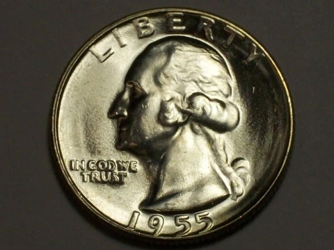 1955 Washington Quarter    Gem BU      SN4352 Cover