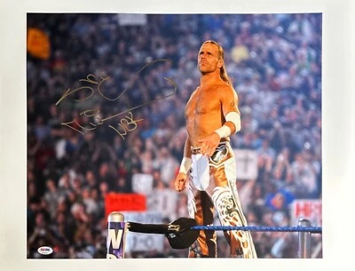 Shawn Michaels Signed 18x24 WWE WWF Wrestling Photo 'HBK' PSA 8A33709 - Image 1 of 2