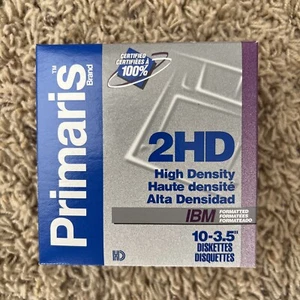 Primaris 2 Hd IBM Formatted 10 -3.5 Diskette - Picture 1 of 5