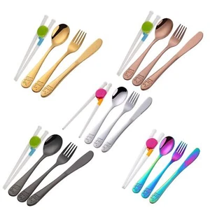 Kids Silverware Stainless Steel Children Flatware Set Toddler Utensils Set of... - Picture 1 of 9