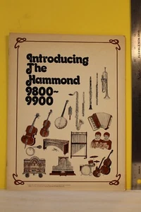 Introducing the Hammond Organ Dolphin 9800 - 9900 Vintage Manual 1976 HTF - Picture 1 of 6
