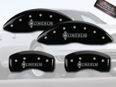Cubiertas de pinza de disco de freno MGP 2013-2020 "Lincoln" MKZ 2,0 L delanteras + traseras negras 4p Foto 1 de 4
