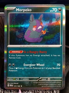 Pokemon Morpeko 121/182 Reverse Holo Rare Paradox Rift Pokemon Card  - Picture 1 of 2