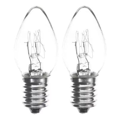 2X  NIGHT LIGHT BULB E12 - 7W - 14mm THREAD SIZE - Image 1 of 3