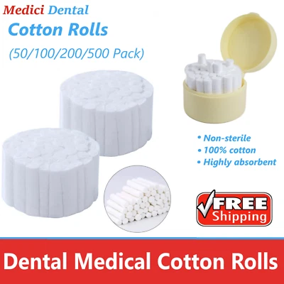 COTTON ROLLS DISPENSER BLUE  Or Cotton Rolls Dental Nails Soft - US SELLER  - Image 1 of 4