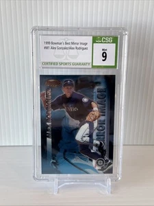 1999 Bowman’s Best Mirror Image Alex Rodriguez Alex Gonzalez #M1 CGC 9 Mint - Picture 1 of 2