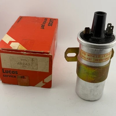 NOS OEM Lucas Ignition Coil Jaguar MG Triumph 45243B 15C6 Dated 1976 - Image 1 of 4