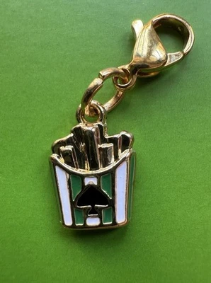 Kate Spade New York X Target Papas fritas a rayas verdes y blancas 🍟 encanto nuevo sin etiquetas Foto 1 de 2