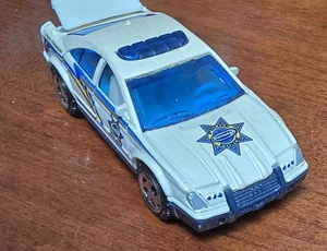 3" MPF 2002 Chevy Impala Police Car White Blue Yellow Cap't Peterson Loose 1/64 - Picture 1 of 12