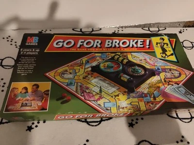 MB Games Go for Broke Board Game 1993 Vintage, Complete - Image 1 of 2