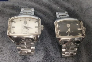 Marc Ecko Mens The Rhino Watch Lot World Famous Silver Stainless Steel Black  - Picture 1 of 10