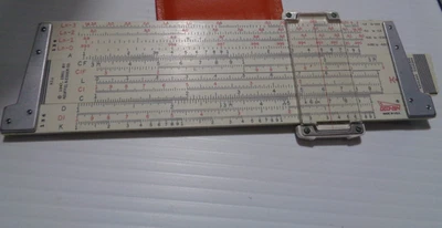 Regla deslizante K&E Keuffel & Esser 68-1130 con estuche de cuero Deci Lon 5 Foto 1 de 4