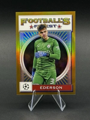 2020-21 Topps Finest Flashbacks UEFA Ederson Gold Refractor /50 #103 *Rare* - Image 1 of 2