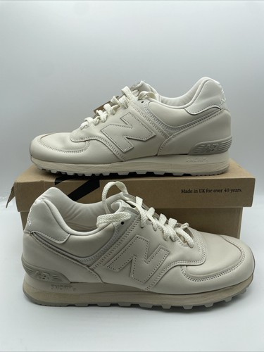 Scarpe casual New Balance 576 Made In England pelle beige UK 8 vedi foto