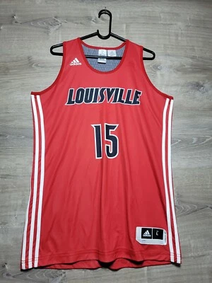 ADIDAS Sample Louisville Cardinals Basketball Jersey#15 Double Side Red And Gray - Image 1 of 4