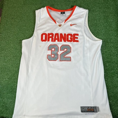 Mens Nike Elite Syracuse Orange basketball jersey, #32 Home White Size Xl Cover