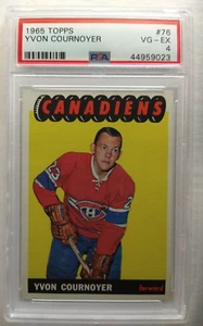 YVON COURNOYER 1965-66 TOPPS 65-66 NO 76 PSA 4    70059 - Picture 1 of 2