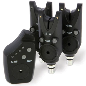 Wireless Bite Alarms NGT GTS Fishing Set + Receiver Case Fits Rod Pod or Stick - Picture 1 of 7