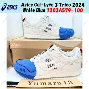 Asics Gel-Lyte 3 Trico 2024 Blanco Azul 1203A579-100 Hombres Talla - Imagen 1 de 16