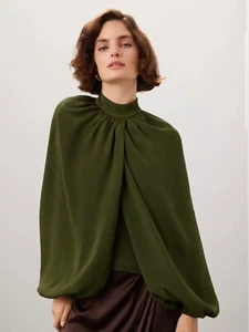 Co Wrap Top (Blouse) Parachute Sleeves Size 2 MSRP $895 Free Shipping - Picture 1 of 9