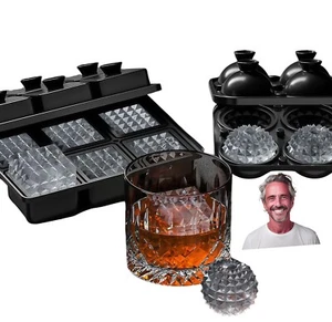 6-ice cube tray whisky ice ball maker ice ball mould for summer drinks and bar - Picture 1 of 9