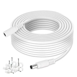 DC Power Extension Cable 33ft 2.1mm x 5.5mm Plug Compatible with 12V DC Adapt... - Picture 1 of 8
