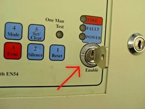 Panel de control de alarma contra incendios Firesense Concept £12 habilitar controles llave (solo llave) - Imagen 1 de 2